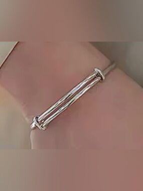 .925 Sterling  Silver Bangle Bracelet.